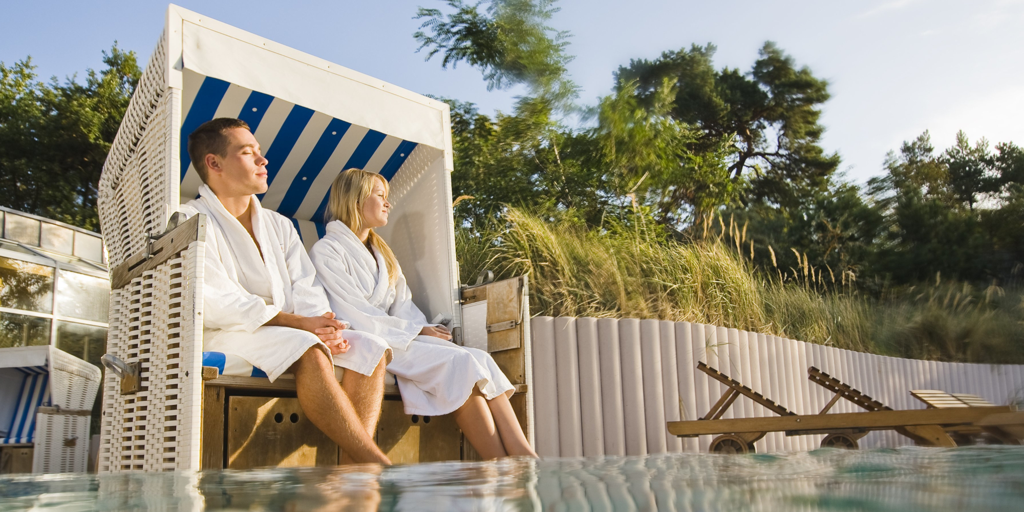 Außen-Thermal-Pool im Baltic Hotel Zinnowitz